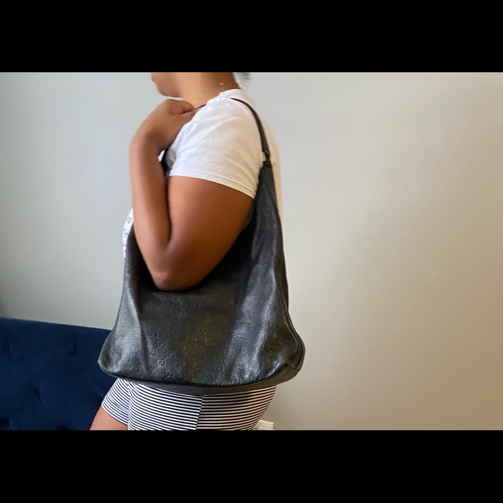Black leather Gucci handbag - Picture 12 of 12